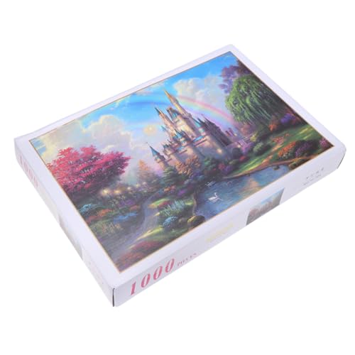 1 Satz Papierpuzzle-Landschaft Lustiges Puzzle-Spielzeug 3D-Puzzles Für Kinder Landschaft Puzzles Puzzle Für Erwachsene Pädagogisch Für Kinder 3D-Architektur-Puzzle Kinderrätsel PHENOFICE von PHENOFICE