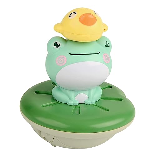 1 Satz Wassersprühfrosch Kinder duschen Schmusespielzeug Kleinkindwanne Kinder wasserspielzeug kinderwasserspielzeuge Babyparty-Spielzeug lustiges Badespielzeug Plastik Green PHENOFICE von PHENOFICE