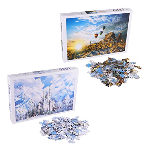 1 Stück Puzzle für Erwachsene Erwachsenen Puzzle Erwachsene Puzzle Puzzle Heißluftballon-Puzzle DIY Denksportaufgabe pädagogisches Puzzle Früherziehungsspielzeug PHENOFICE von PHENOFICE