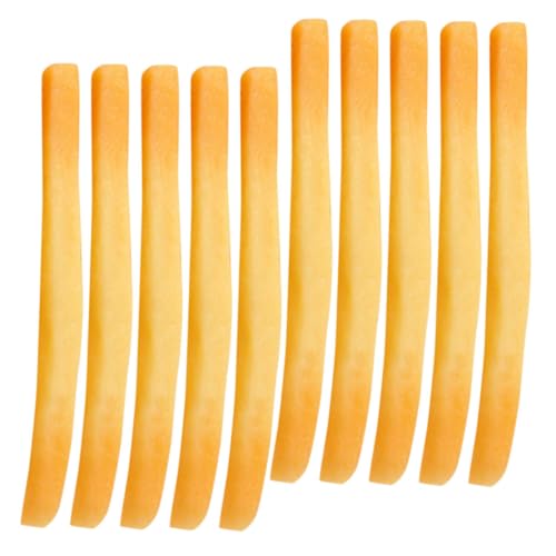 10st Gefälschte Pommes Frites Simulation Pommes Frites Realistisches Spielfutter Pommes Frittes Frittiertes Modell Faux-Pommes-Frites-Modell Requisiten Für Frittiertes Essen PVC PHENOFICE von PHENOFICE