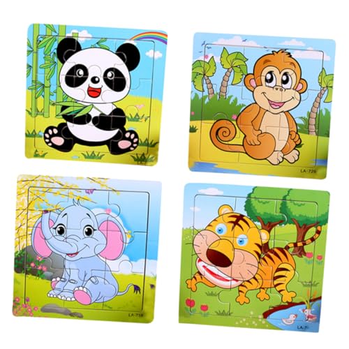 5St Puzzle-Spielzeug kiddibuzz Spielzeug für Kinder kinderspielzeug Kinder spielzeuge Toys Kinderrätsel Tiere Spielzeug Puzzles für Kinder pädagogisches Spielzeug Hölzern PHENOFICE von PHENOFICE