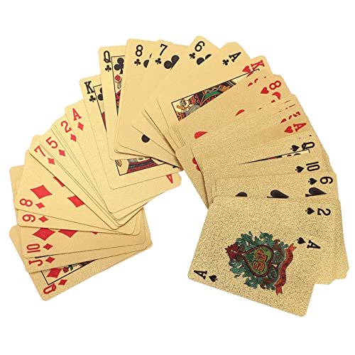 PHENOFICE 1 Kartenspielen wasserdichte Spielkarte Kartendeck chinesisches Tierkreiszeichen Spielchip rolf zuckowski Weihnachten weihnachst Hits plattierte Pokerkarte Party-Spielkarte PVC von PHENOFICE