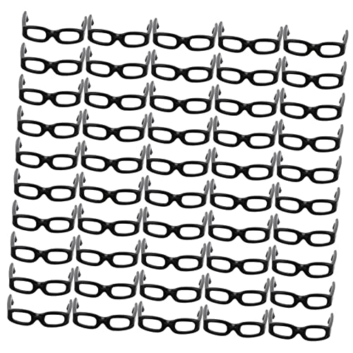 PHENOFICE 1 Packung Puppe Kopfhörer Spielzeug Puppenteile Selber Machen Teile Zum Ankleiden Von Puppen Brille Mit Schwarzem Rahmen Bulk-Sonnenbrille DIY Puppenbeschläge Black Plastik von PHENOFICE