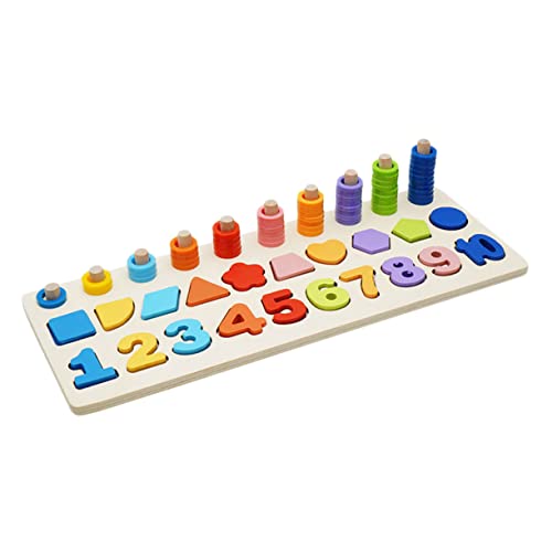 PHENOFICE 1 Satz 3-in-1-Pairing-Board Gehirnspielzeug Lernspielzeug für Kinder Kinderspielzeug Pädagogisches Spielzeug kiddibuzz schulm Logarithmisches Brett Holzspielzeug hölzern Colorful von PHENOFICE