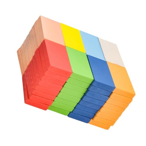 PHENOFICE 1 Satz 80 Stück Domino Rennkachelspiel Puzzle-Spielzeug Spielzeug für Kinder kinderspielzeug Kinder Spielzeug Kind blockiert Spielzeug-Kit Spielzeug aus Holzbausteinen hölzern von PHENOFICE