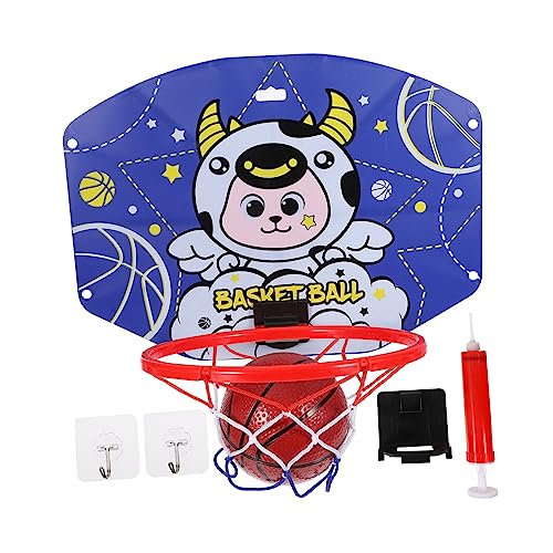 PHENOFICE 1 Satz Anhebbarer Aufnahmerahmen Indoor-Spielzeug Mini-Basketball und Board Basketball Hoop Indoor Basketballkorb für drinnen Cartoon-Basketballkorb Indoor-Basketballspielspielzeug von PHENOFICE