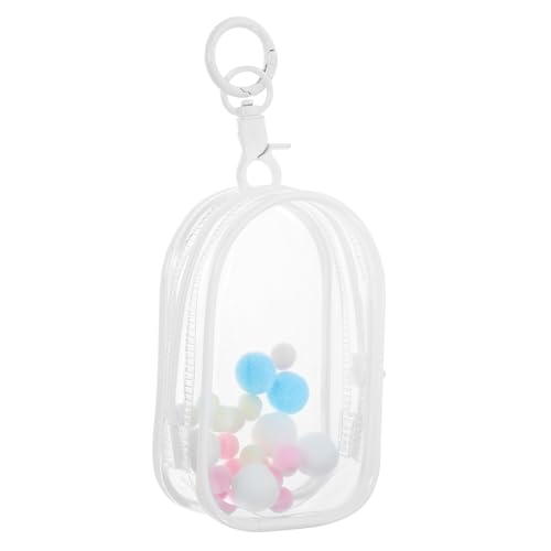 PHENOFICE 1 Satz Babytasche Zeigen Puppentasche Klarsichtbeutel-Schlüsselanhänger Tragetasche für Puppen Doll Tragetasche Schaukasten Spielzeuge Mini-Puppen-Display-Beutel Hängendes Ornament von PHENOFICE