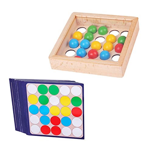 PHENOFICE 1 Satz Ball Holzspielzeug Fidget Slug Spielzeug Zappelspielzeug Für Kleinkinder Puzzle-bauspielzeug Rätselspiele Für Kinder Match-puzzlespiel Gedächtnisrätsel Für Kinder Hölzern von PHENOFICE