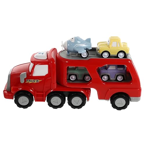 PHENOFICE 1 Satz Baufahrzeug Spielzeug Mini-Spielzeug Trägheits-Geländefahrzeuge Spielzeuge Kinder puppenwagen kinderspielzeug Auto Cartoon-Fahrzeug-Spielzeug Trägheitsspielzeug Plastik rot von PHENOFICE