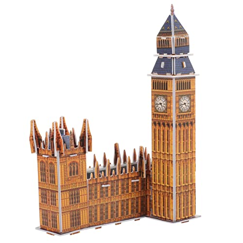 PHENOFICE 1 Satz Big Ben-Puzzle Große Puzzles 3D-Puzzles Für Erwachsene Rätsel Für Kinder Architekturrätsel Kinderpuzzle Denksportaufgaben Berühmtes Baupuzzle Papier von PHENOFICE