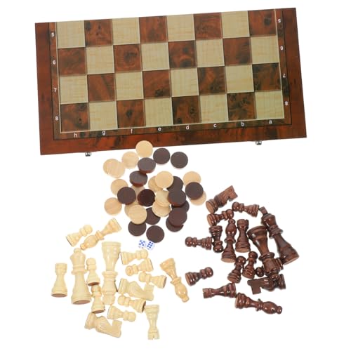 PHENOFICE 1 Satz DREI-in-one-Schach-multifunktionale Schwarz-weiß-Checker Für Kinder von PHENOFICE