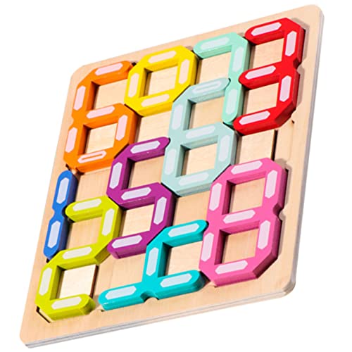 PHENOFICE 1 Satz Digitales Labyrinth pädagogisches Kinderspielzeug Schildkrötentisch -Puzzle für Kinder kindergeschenke Kinderzubehör logisch denkendes Puzzle-Spielzeug hölzern von PHENOFICE