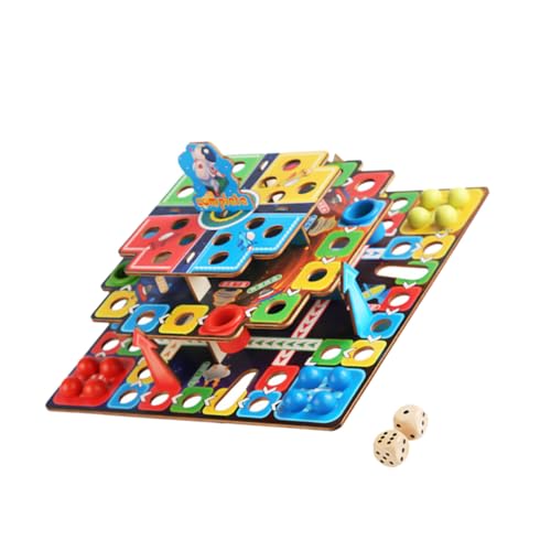 PHENOFICE 1 Satz Dreidimensionales Fliegendes Schach Schnelles Sling-Puck-Spiel Fliegendes Schachspielzeug Für Kinder Kinderspielzeug Fliegendes Spielzeug Brettspielset Colorful Hölzern von PHENOFICE