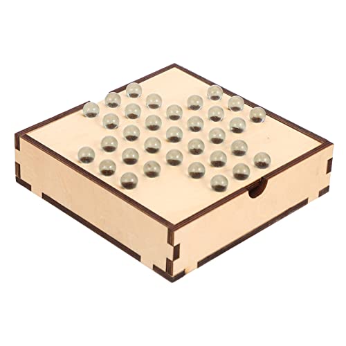 PHENOFICE 1 Satz Einzelnes Edles Schach Tragbares Schachbrett Dame Brettspiel Spielzeug Für Kinder Dame Trainer Puzzle-Spielzeug Chinesische Dame Brettspiele Klassisches Brettspiel Glas von PHENOFICE