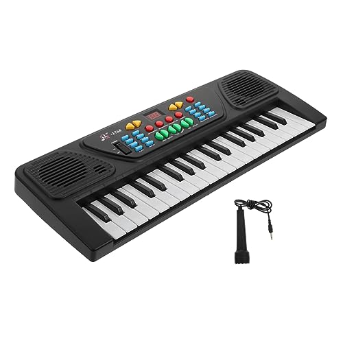 PHENOFICE 1 Satz Elektronische Orgel für Kinder kinderinstrumente Kinder musikinstrumente Lernspielzeug Klavier für Kleinkind Musikspielzeug für Kinder Elektronische Orgel mit Mikrofon Black von PHENOFICE