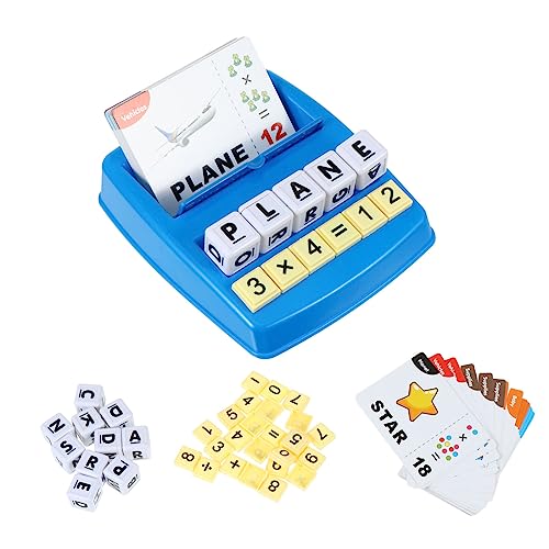 PHENOFICE 1 Satz Englische Spiele Wörter Lernen Spielzeug Passendes Buchstabenspielzeug Entwickelt Alphabet-Spielzeug Mathe-Spielzeug Lernen Puzzle-lernspielzeug Stück Papier Blue von PHENOFICE