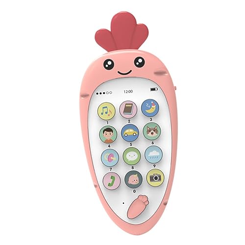 PHENOFICE 1 Satz Früherziehung Zweisprachiges Smartphone Babyspielzeug Frühes Lernspielzeug Kinderspieltelefon Babytelefon Spielzeug Spielzeug Für Kinder Smartphones Rosa von PHENOFICE