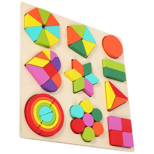 PHENOFICE 1 Satz Früherziehungspuzzle Säuglingsspielzeug Kinderpuzzle Kinderspielzeug Kleinkindspielzeug Babyblöcke Kinderspielzeug Kleinkindpuzzle Geometrisches Paarungsspielzeug von PHENOFICE