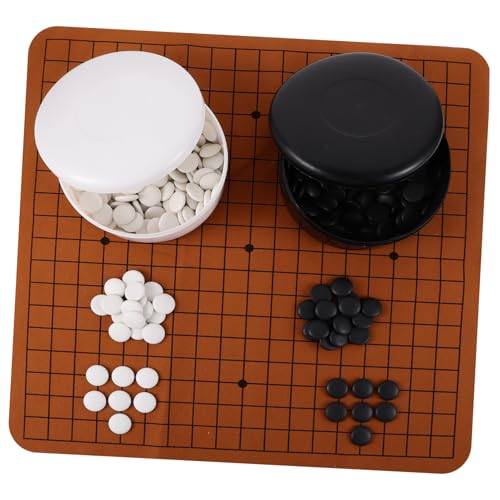 PHENOFICE 1 Satz Haushaltsschachbrett Interessantes Go Schachspielzeug Tragbares Go Schach Kit Go Schach Trainingsset PVC von PHENOFICE