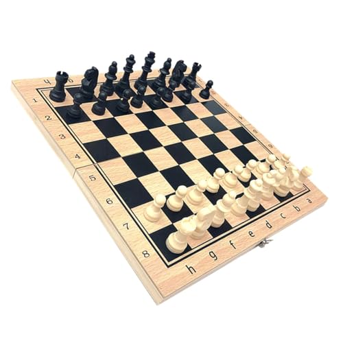 PHENOFICE 1 Satz Internationales Schach Magnetisches Schachbrett Klappschachbrett Kinder spielset Kinder schachspiel kinderschachspiel Chess Puzzle-Spielzeug für Kinder Westschach aus Holz von PHENOFICE