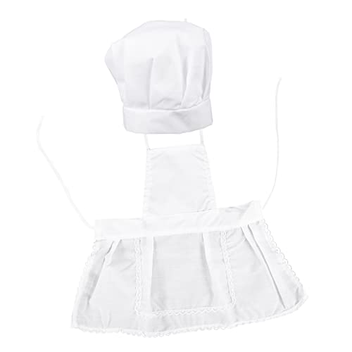 PHENOFICE 1 Satz Kinderanzug Kinderschürze Kleinkindkleid Baumwollschürze kinderkochmütze kochmützen für Kinder Schürze für Karriere-Rollenspiele Hausarbeitsschürze für Mädchen Baumwolle von PHENOFICE