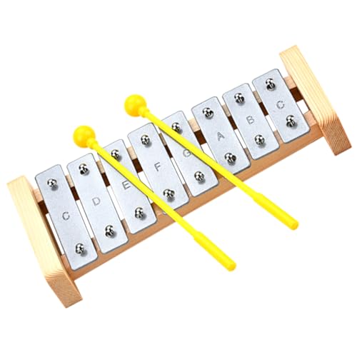 PHENOFICE 1 Satz Klavier Musik-erleuchtungs-Spielzeug -Musical Kinder Spielset Spielzeug Für Kleinkinder Lernspielzeug Klopfendes Spielzeug Musikalisches Keyboard-Spielzeug Metall von PHENOFICE