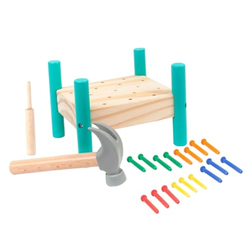 PHENOFICE 1 Satz Klopfspielzeug Lernspielzeug Für Kinder Gehirnspielzeug Kinder Spielset Schlagendes Spielzeug -Percussion-Spielzeug Klopfspiel Spielzeug Kinder Bevorzugen Hölzern Green von PHENOFICE