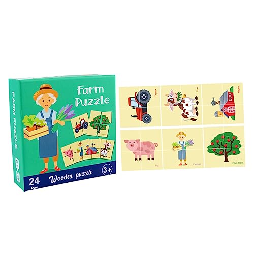 PHENOFICE 1 Satz Kognitives Rätsel Der Erleuchtung Frühpädagogisches Spielzeug Bildungsspielzeug Interessantes Puzzle-Spielzeug Kleinkindspielzeug Puzzle-Spielzeug Für Kinder Holz Colorful von PHENOFICE