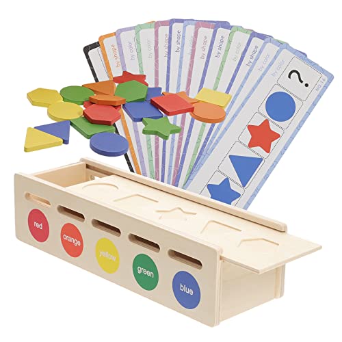 PHENOFICE 1 Satz Lernspielzeug Für Kinder Kleinkind-Puzzle Spielzeug Für Kleinkinder Formblockspielzeug -Puzzle -rätsel Spielzeug Kleinkind Rätsel Kinderzubehör Colorful Hölzern von PHENOFICE