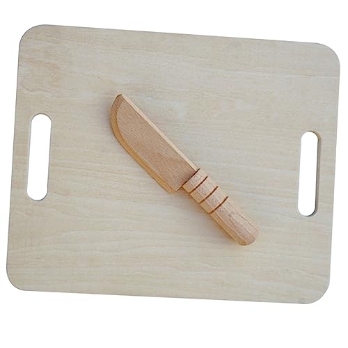 PHENOFICE 1 Satz Messer Schneidebrett Spielzeug spielendes Hauskinderspielzeug Küchenschneider Spielzeug küchenspielzeug für Kinder Kitchen Toys for Langlebig Holzschneider Spielzeug von PHENOFICE