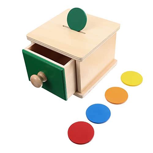 PHENOFICE 1 Satz Montessori Lehrmittel Münze Babyspielzeug Kleinkindspielzeug 1-2 Jahre Spielzeug Für Babys Lernspielzeug Spielzeug Für 1 Jährigen Jungen 1 Jahr Altes Spielzeug Colorful Holz von PHENOFICE