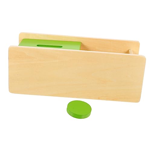 PHENOFICE 1 Satz Münzbox Toys Kleinkinder für frühe Entwicklung für kognitive Fähigkeiten Babyspielzeug Formsortierer hölzern Holz von PHENOFICE