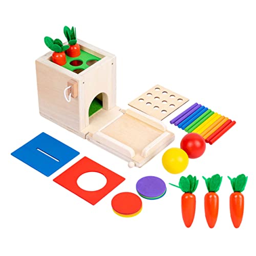 PHENOFICE 1 Satz Münzbox entwicklung kindliche entwicklung Pädagogisches geschirrset Kid Toys Toys Sinnesspielzeug aus Holz versorgen von PHENOFICE