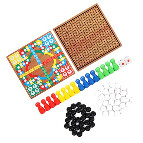 PHENOFICE Multifunktions-schachspiel Fliegendes Schach Aus Holz Go-lernspielzeug für Jungen und Mädchen Sichere Gehirnentwicklung 4 Farbige Schachfiguren von PHENOFICE