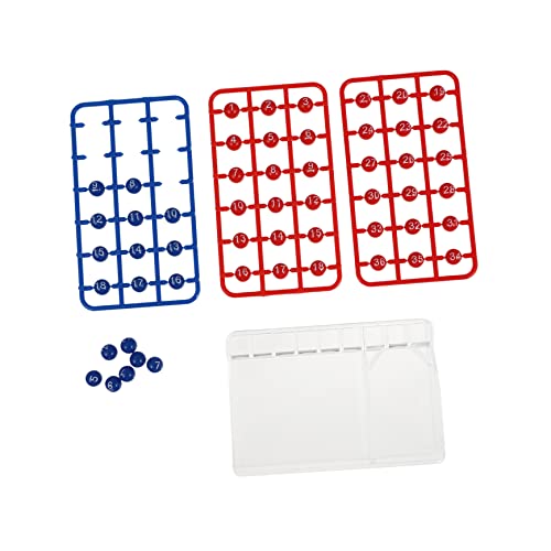 PHENOFICE 1 Satz Partyspielzeug Spielball Zahlenspielbälle mehrfarbige Bälle Tischtennis Tombola-Bälle Bingo Kugeln Glücksspiel Zubehör nummerierter Pong-Ball Bälle Spiel Plastik von PHENOFICE