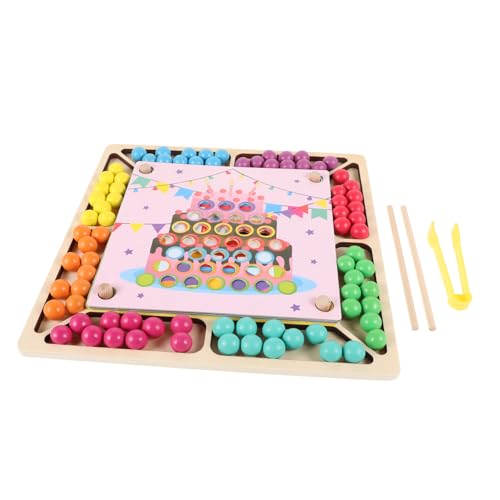 PHENOFICE 1 Satz Perlenspielzeug Kinder holzspielzeug Toys Eltern-Kind-Spielzeug Educational Toys Junge Spielzeug Gehirnspielzeug Denkspielzeug Denkspiel Spielzeug hölzern Colorful von PHENOFICE