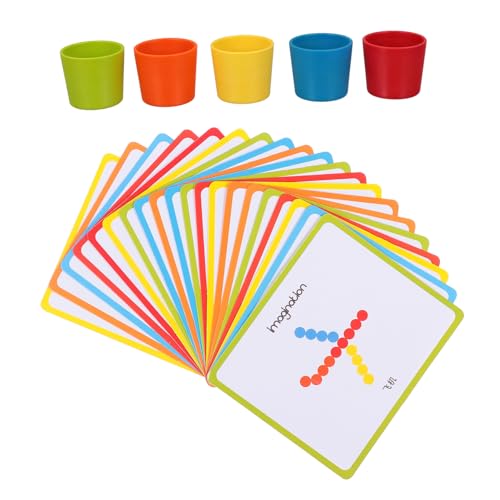 PHENOFICE 1 Satz Puzzle Früherziehung Tier-karteikarten-Spielzeug Farberkennungsspielzeug Lernspielzeug Für Kleinkinder Spielzeug Stapeln Bauspielzeug Spielzeug Für Kinder Hölzern von PHENOFICE