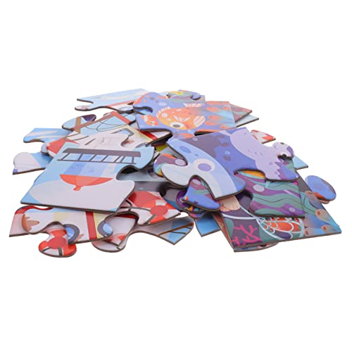 PHENOFICE 1 Satz Puzzle Für Kinder Denksportaufgaben Kinder-Puzzle-Spielzeug Bildung Lernspielzeug Spielzeug Für Die Frühe Entwicklung Herausforderndes Puzzlespiel Kleinkindspielzeug Papier von PHENOFICE