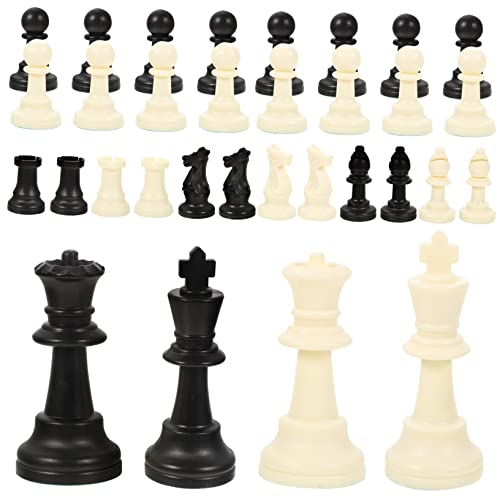 PHENOFICE 1 Satz Schachfiguren Schachbrett zubehör chinesisches Schach klassisches Schach Schachuhr Schach für Brettspiel Chess Pieces Schach zubehör p.p. Schach Brettspiele Bauern Plastik von PHENOFICE