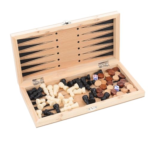 PHENOFICE 1 Satz Schachset Spielzeug für Kinder faltbares Schach magnetisches Schach magnetisches Spielzeug Kinder schachspiel kinderschachspiel Chessboard Faltschach Dame Brettspiel hölzern von PHENOFICE