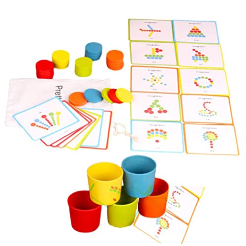 PHENOFICE 1 Satz Spielzeug zum Sortieren von Farben Vorschul-Sortieraktivität Kinderspielzeug Spielzeug interaktives Spielzeug Fun Toy interaktives Babyspielzeug Holzsortierblock Papier von PHENOFICE