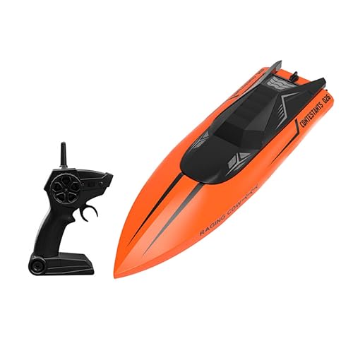 PHENOFICE 1 Satz Spielzeugboot Mit Fernbedienung Rennboot-Modell Bootsspielzeug Schnellboot-Spielzeug Schiff Kinderspielzeug Ferngesteuertes Fischerboot Rc-Boot Rc Fischerboot PVC Orange von PHENOFICE