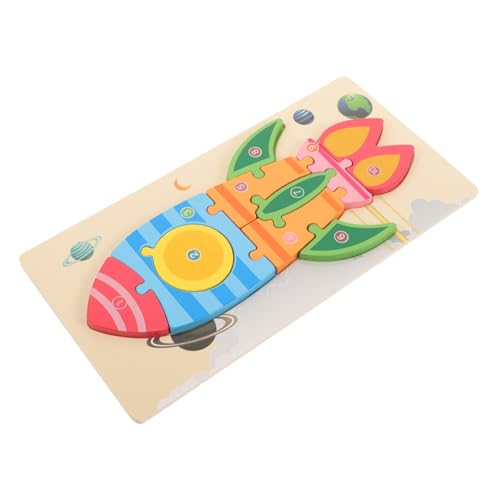 PHENOFICE 1 Satz Stereo-Block-Puzzle Kinder Puzzle kinderpuzzle knobeleien für Kinder funnytoys Kleinkind Tierpuzzles für Erwachsene Puzzle-Puzzle-Spielzeug Spielzeug zum frühen Lernen Holz von PHENOFICE