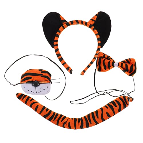 PHENOFICE 1 Satz Tiger-Anzug Kleinkind Fliege Tigerkostüm Tiger-Cosplay-Kostüm Karneval-Tiger-Kostüm-Sets Tierkostüme für Kinder Cosplay Kostüm Tiger Cosplay-Tiger-Kostüm Tigerohren Stoff von PHENOFICE