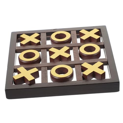 PHENOFICE 1 Satz Toe-Spielzeug Zehenspiel Für Kinder Schachspiel Spielzeug Tictactoe-brettspiel Mini-Spielzeug Spielzeug Kinderspielzeug Schachbrett Für Kleinkinder Holz von PHENOFICE