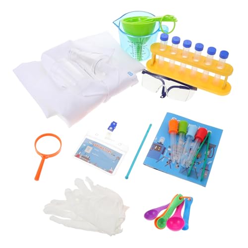 PHENOFICE 1 Satz Wissenschaftliches Experimentierset Science-Kit für Kinder Chemie-Kit Chemistry Set for schmikenset Kinder Wissenschaftskoffer für Kinder Experimente für Kinder Plastik von PHENOFICE