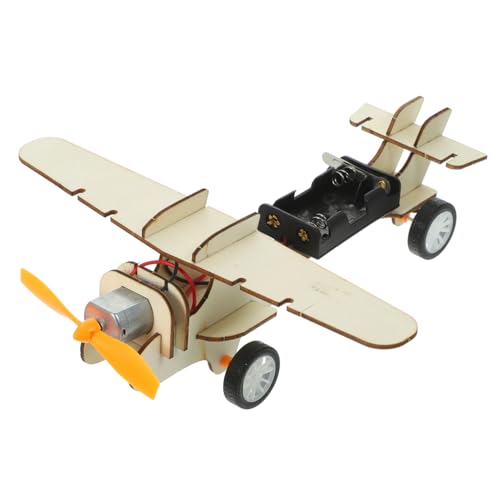 PHENOFICE 1 Satz Wissenschafts-kit 3D-Puzzles Für Erwachsene Wissenschaftskoffer Für Kinder Montessori-Puzzle-Spielzeug Rc-Flugzeug Flugzeuge Flugzeug-Puzzle Kinder Rätsel Brown Hölzern von PHENOFICE