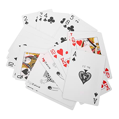 PHENOFICE 1 Satz riesige Spielkarten großes Spielkartenspiel Poker-Spielkartenspiel großer Schürhaken Kartendeck riesige Pokerspielkarten große Pokerspielkarten beschichtetes Papier Colorful von PHENOFICE