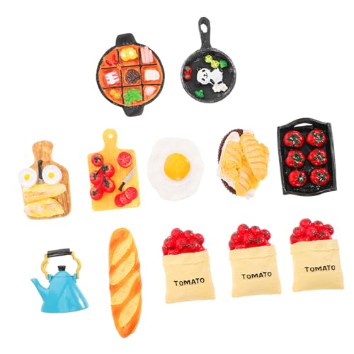 PHENOFICE 1 Set Baguette Spielzeug, Mini Zubehör, Mini Lebensmittel Dekoration, Lebensmittel Modell, Mini Dekoration, Miniatur Snack Spielzeug, Mini Lebensmittel Requisite, Mini von PHENOFICE