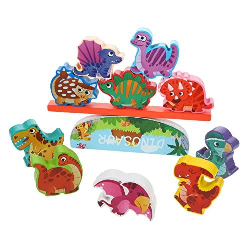 PHENOFICE 1 Set Balance Bausteine Dinosaurier Balance Spiel Balancierende Stapelblöcke Dinosaurier Stapelspiel Lernspielzeug Zum Balancieren Dinosaurier Spielzeug Jungen von PHENOFICE